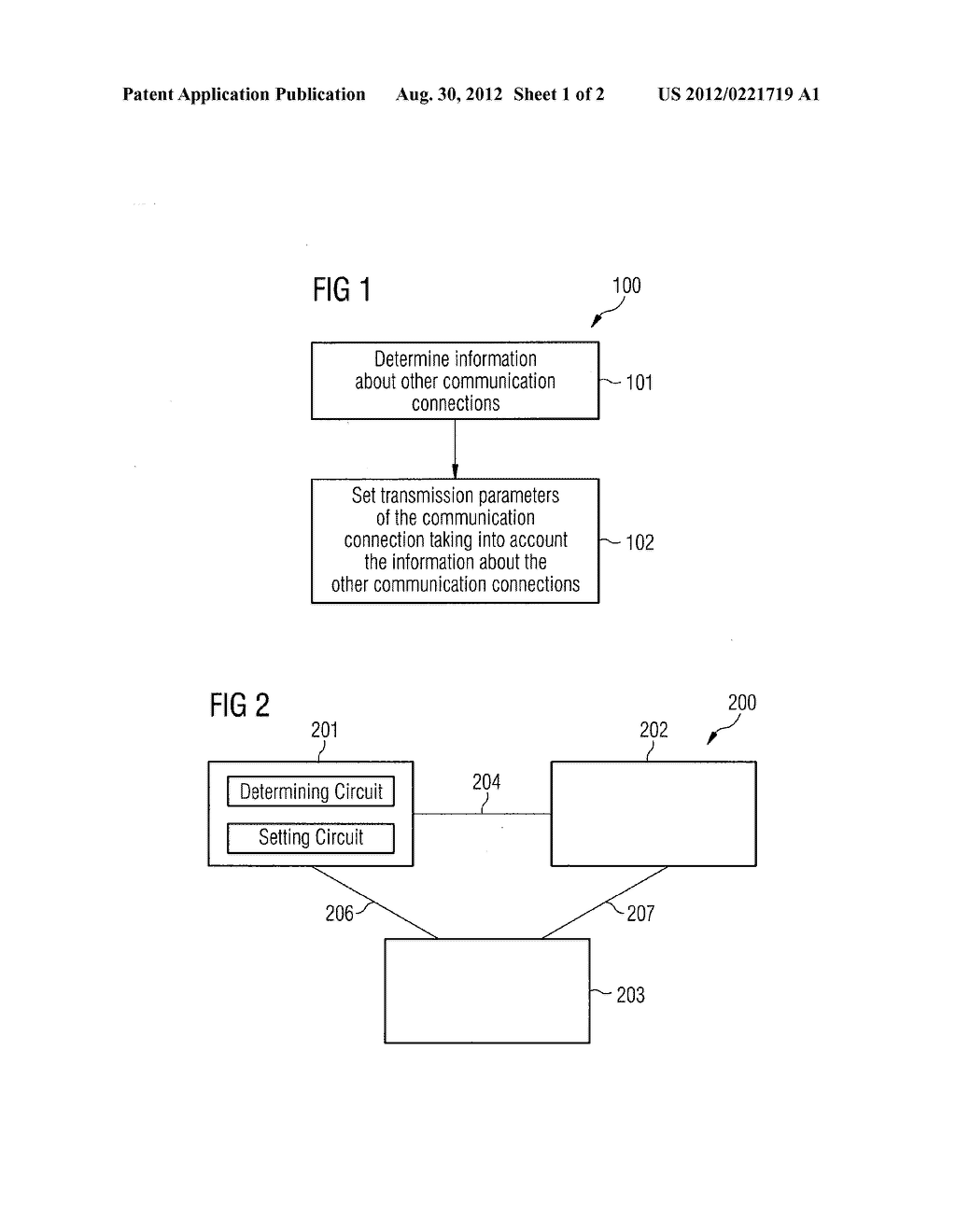 METHOD FOR SETTING DATA TRANSMISSION PARAMETERS AND COMMUNICATION DEVICE - diagram, schematic, and image 02