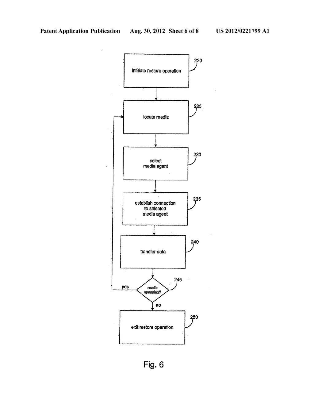 SYSTEMS AND METHODS FOR PERFORMING STORAGE OPERATIONS IN A COMPUTER     NETWORK - diagram, schematic, and image 07