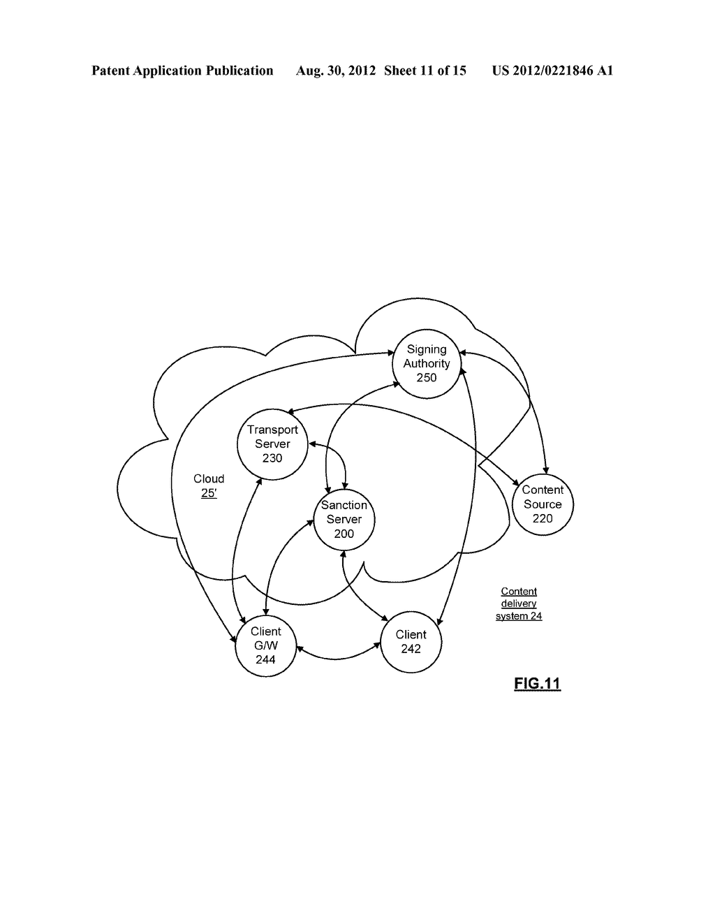 CRYPTOGRAPHIC SANCTION SERVER AND METHODS FOR USE THEREWITH - diagram, schematic, and image 12