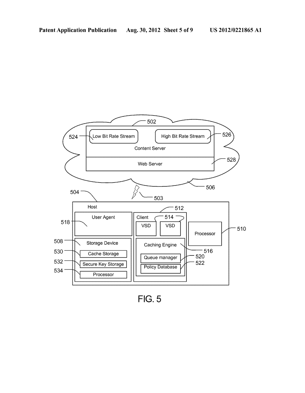 METHOD AND APPARATUS FOR PROTECTING CACHED STREAMS - diagram, schematic, and image 06