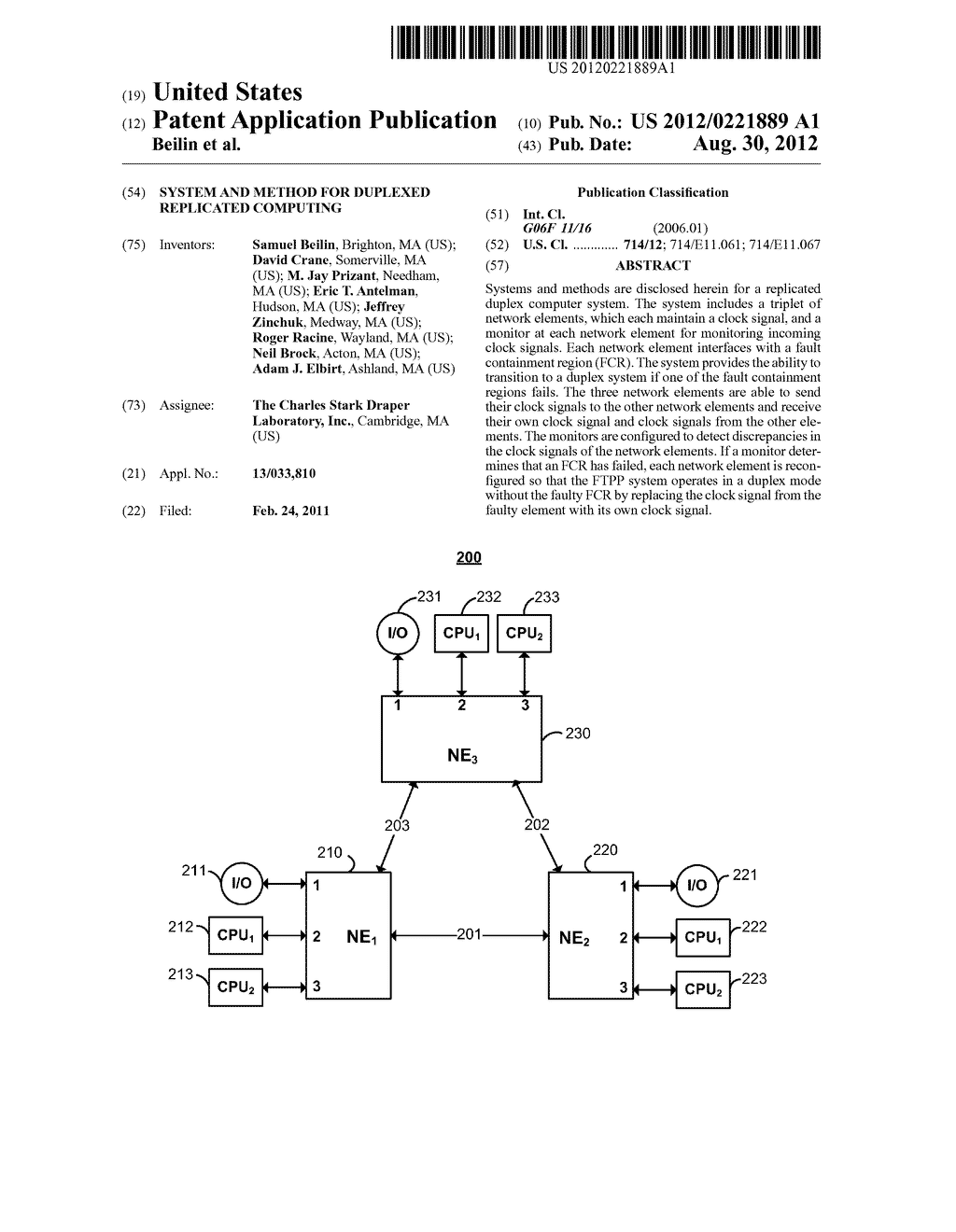 SYSTEM AND METHOD FOR DUPLEXED REPLICATED COMPUTING - diagram, schematic, and image 01