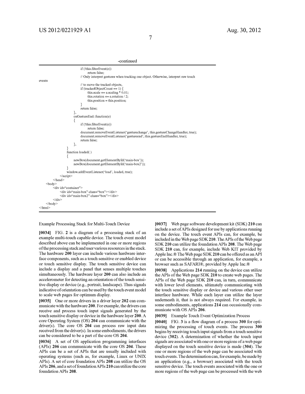 Touch Event Processing for Web Pages - diagram, schematic, and image 14