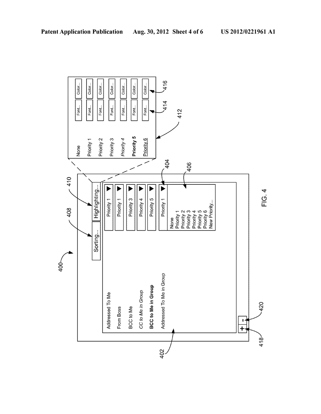 ADDRESSEE BASED MESSAGE PRIORITIZATION - diagram, schematic, and image 05