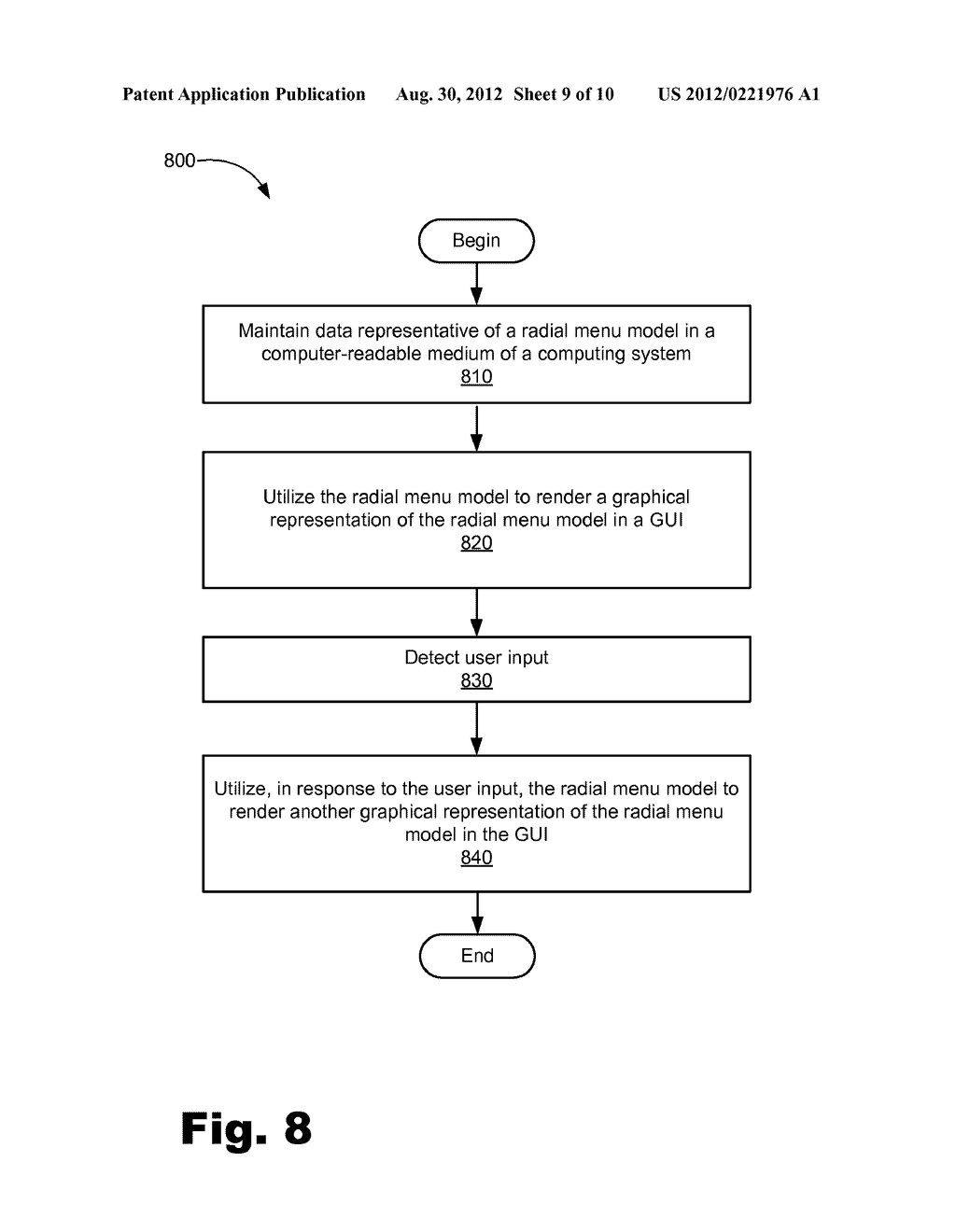 RADIAL MENU DISPLAY SYSTEMS AND METHODS - diagram, schematic, and image 10