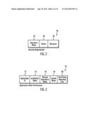 PROVIDING A DECLARATION OF SECURITY REQUIREMENTS TO A SECURITY PROGRAM TO     USE TO CONTROL APPLICATION OPERATIONS diagram and image