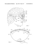 Protective Eyewear Device With Lateral Eye Access and Quick Release     Mechanism for Interchanging Lenses diagram and image