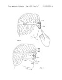 Protective Eyewear Device With Lateral Eye Access and Quick Release     Mechanism for Interchanging Lenses diagram and image