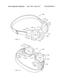 Protective Eyewear Device With Lateral Eye Access and Quick Release     Mechanism for Interchanging Lenses diagram and image