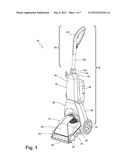 FLOOR CLEANER WITH  STOWABLE HANDLE diagram and image