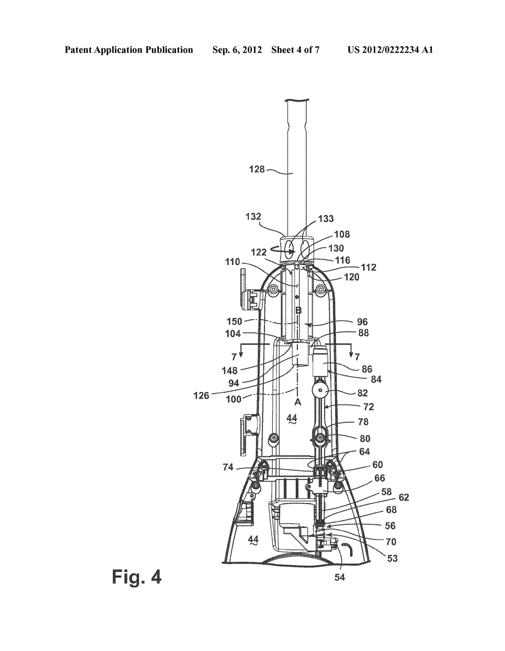 FLOOR CLEANER WITH  STOWABLE HANDLE - diagram, schematic, and image 05