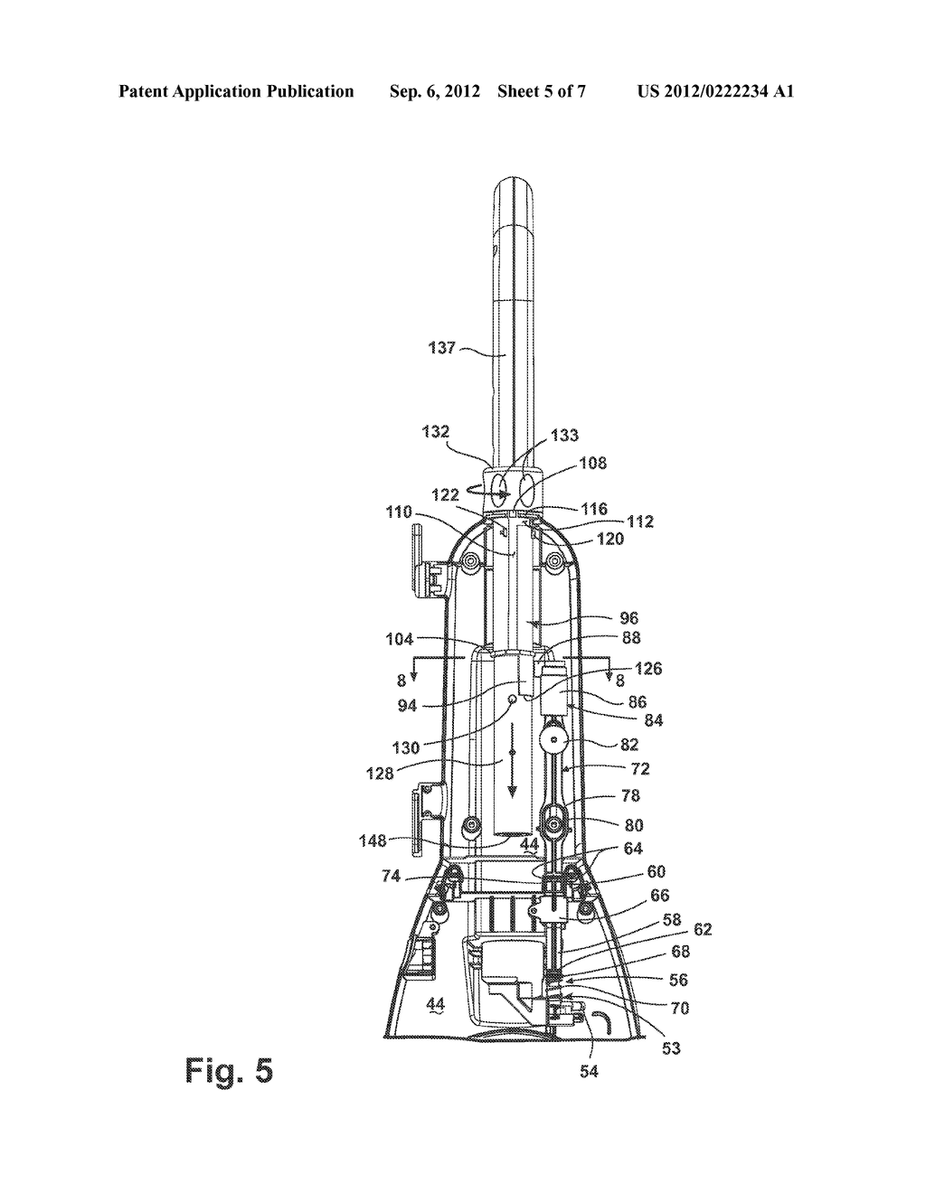 FLOOR CLEANER WITH  STOWABLE HANDLE - diagram, schematic, and image 06