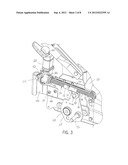 HEGHT OF CUT ADJUSTMENT SYSTEM FOR A WALK BEHIND MOWER diagram and image