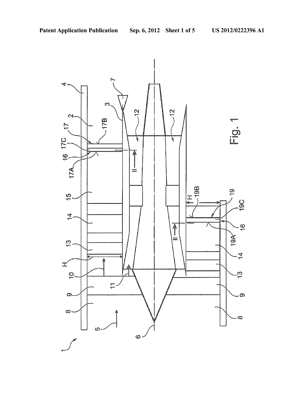 JET ENGINE DEVICE WITH A BYPASS DUCT - diagram, schematic, and image 02