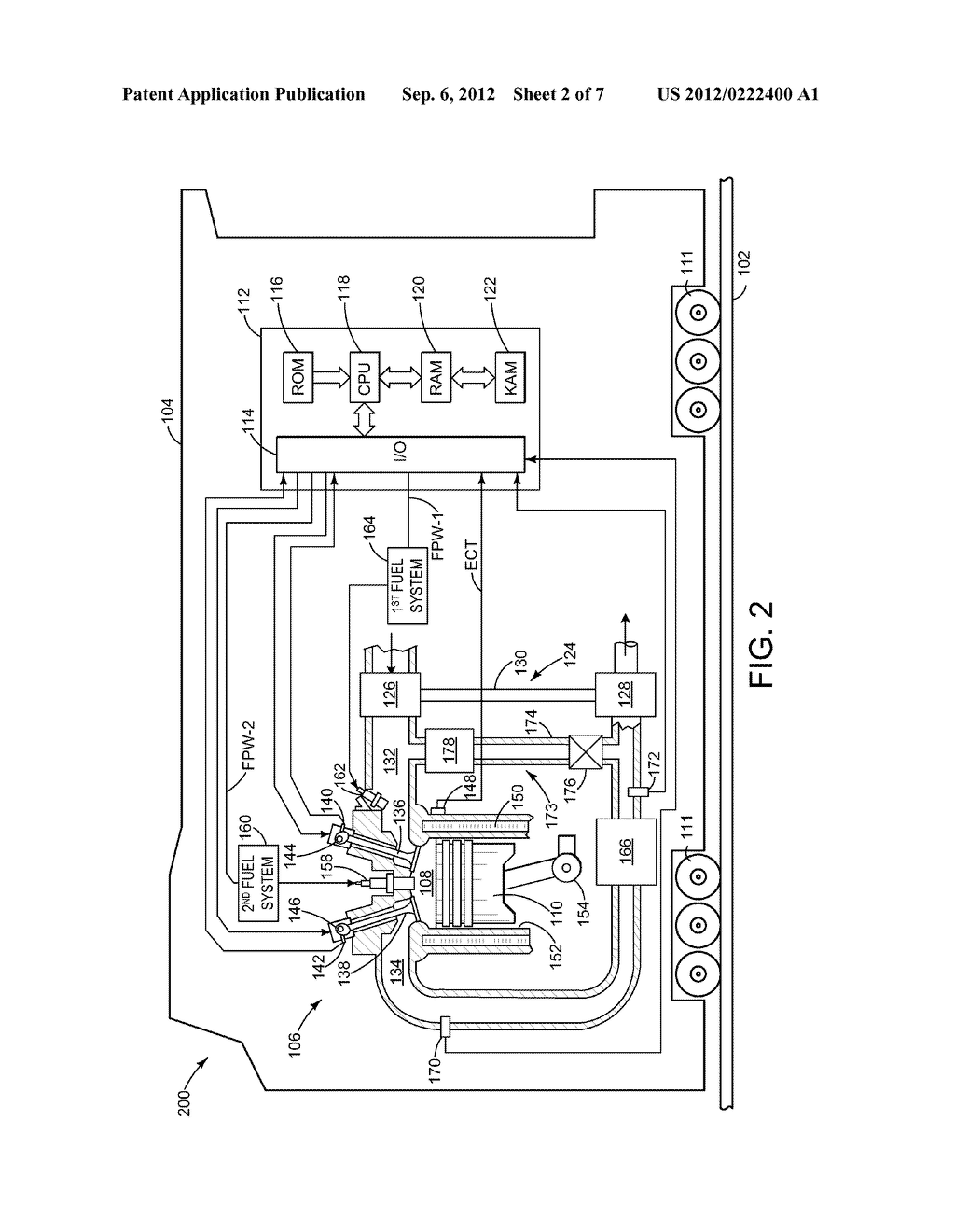 METHODS AND SYSTEMS FOR EMISSIONS CONTROL IN A DUAL FUEL ENGINE - diagram, schematic, and image 03