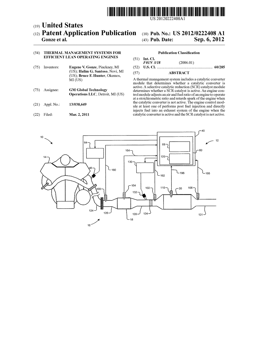 Thermal Management Systems For Efficient Lean Operating Engines - diagram, schematic, and image 01