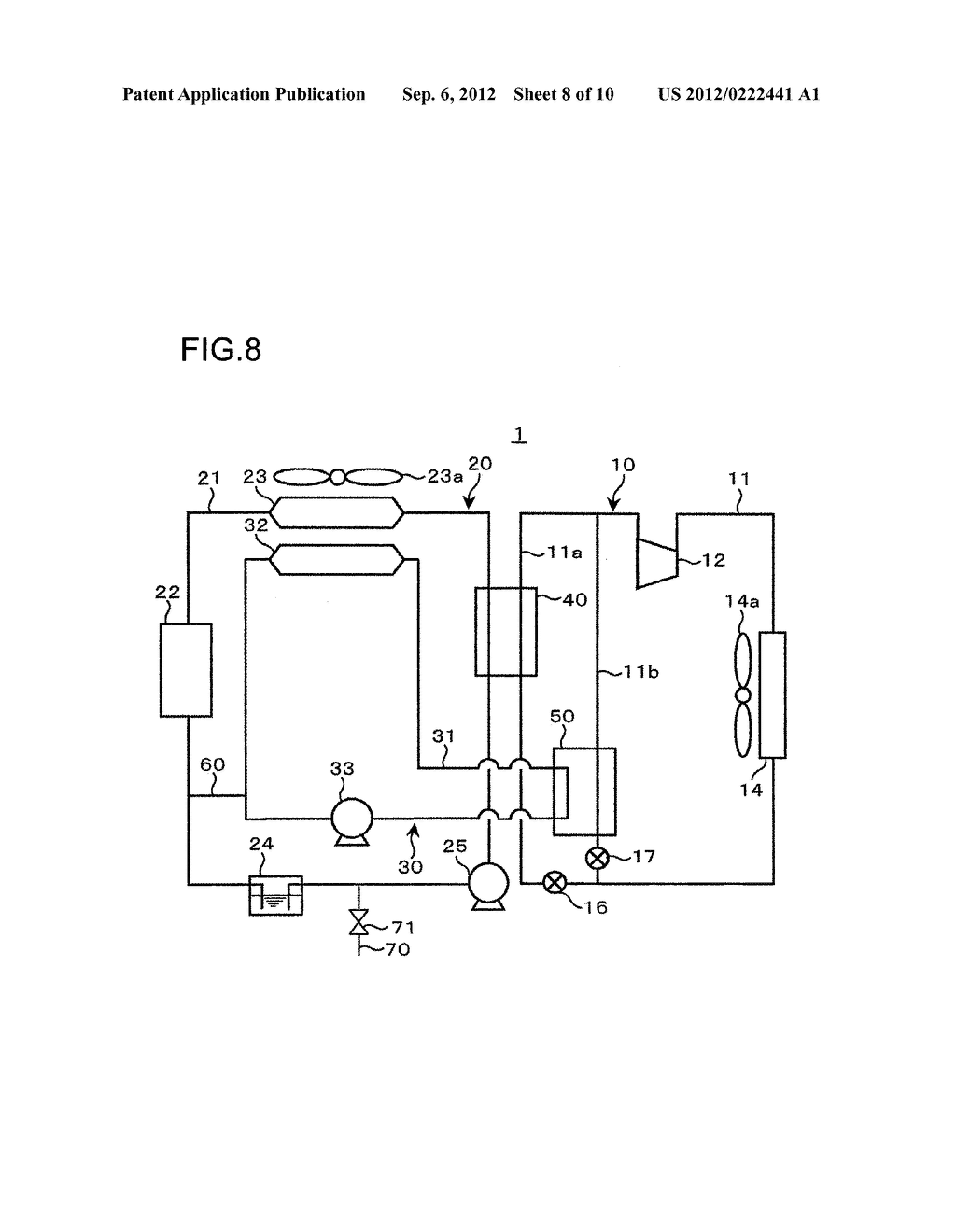 Heat Cycle System for Mobile Object - diagram, schematic, and image 09