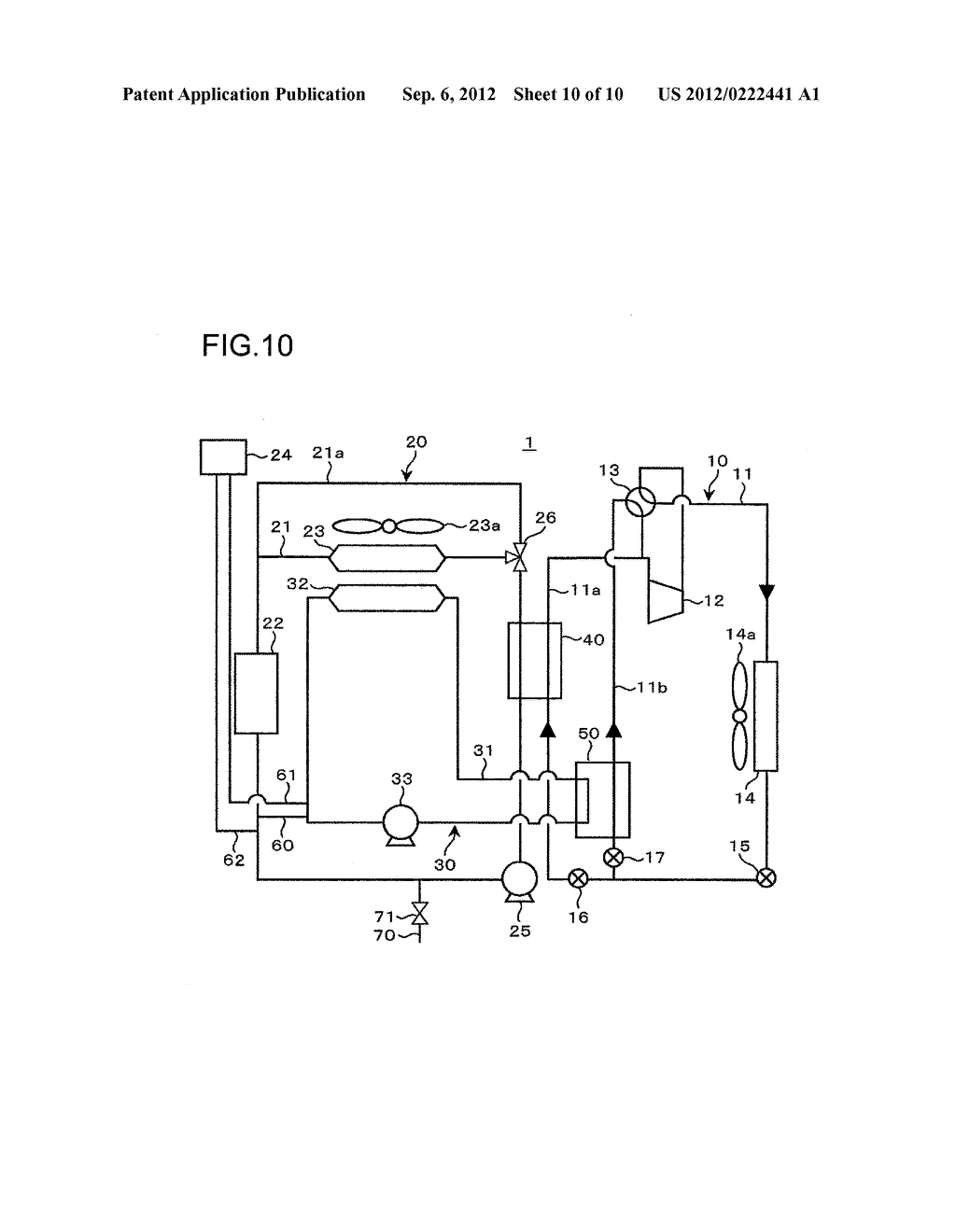 Heat Cycle System for Mobile Object - diagram, schematic, and image 11