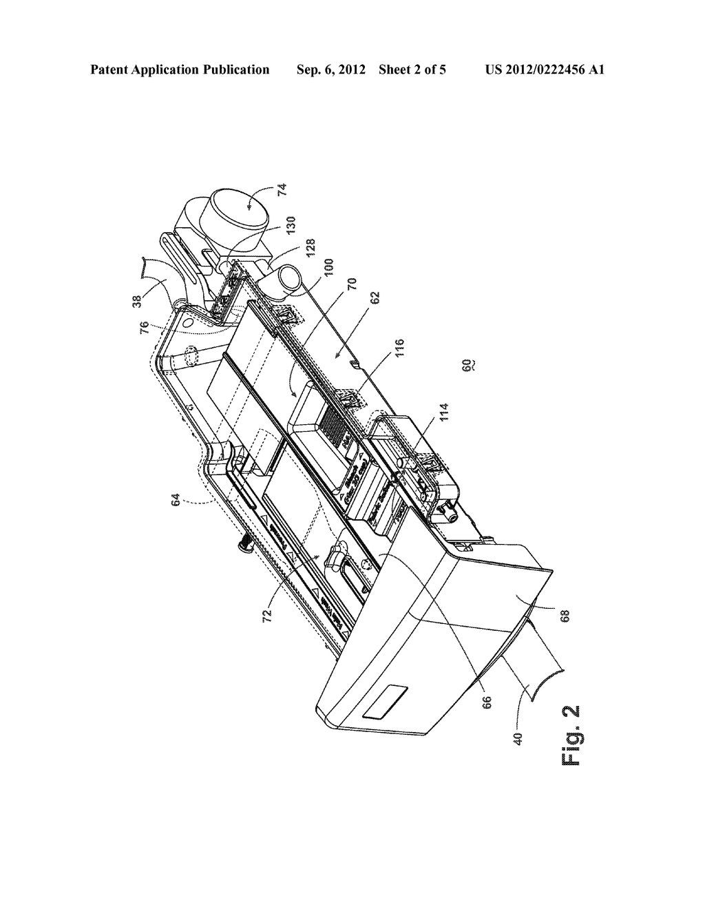 HOUSEHOLD CLEANING APPLIANCE WITH A DISPENSING SYSTEM OPERABLE BETWEEN A     SINGLE USE DISPENSING SYSTEM AND A BULK DISPENSING SYSTEM - diagram, schematic, and image 03