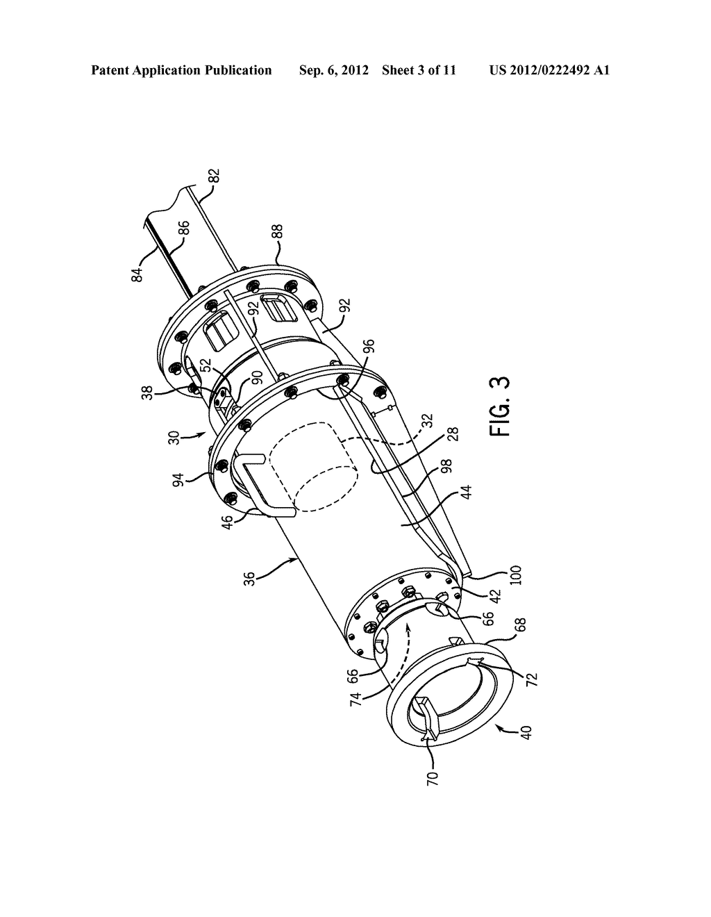 ULTRASONIC FLOWMETER HAVING PRESSURE BALANCING SYSTEM FOR HIGH PRESSURE     OPERATION - diagram, schematic, and image 04