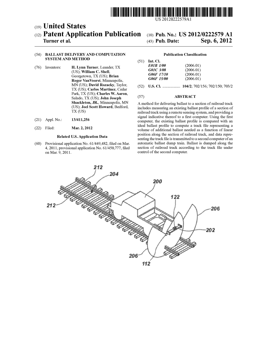 BALLAST DELIVERY AND COMPUTATION SYSTEM AND METHOD - diagram, schematic, and image 01