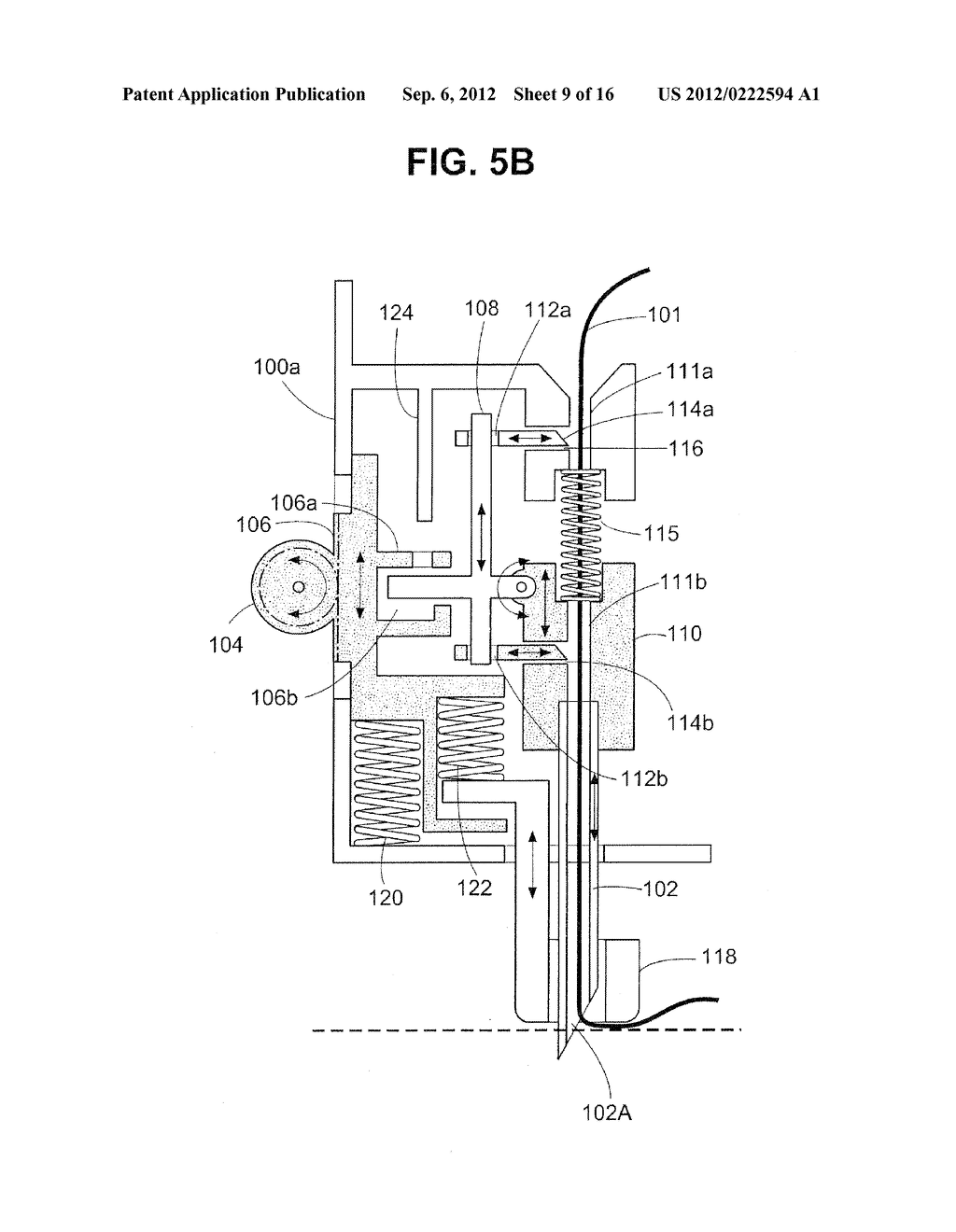 CARTRIDGE SELECTION MECHANISM FOR A SEWING MACHINE - diagram, schematic, and image 10