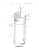 GAS-FIRED WATER HEATER WITH SEPARABLE HEAT EXCHANGER OR DETACHABLY     CONNECTED EXTERNAL WATER HEATER diagram and image