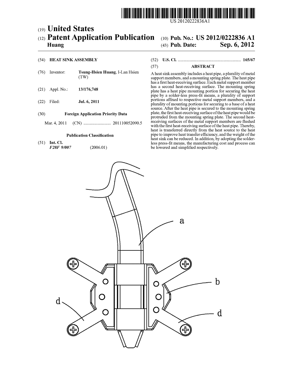 HEAT SINK ASSEMBLY - diagram, schematic, and image 01