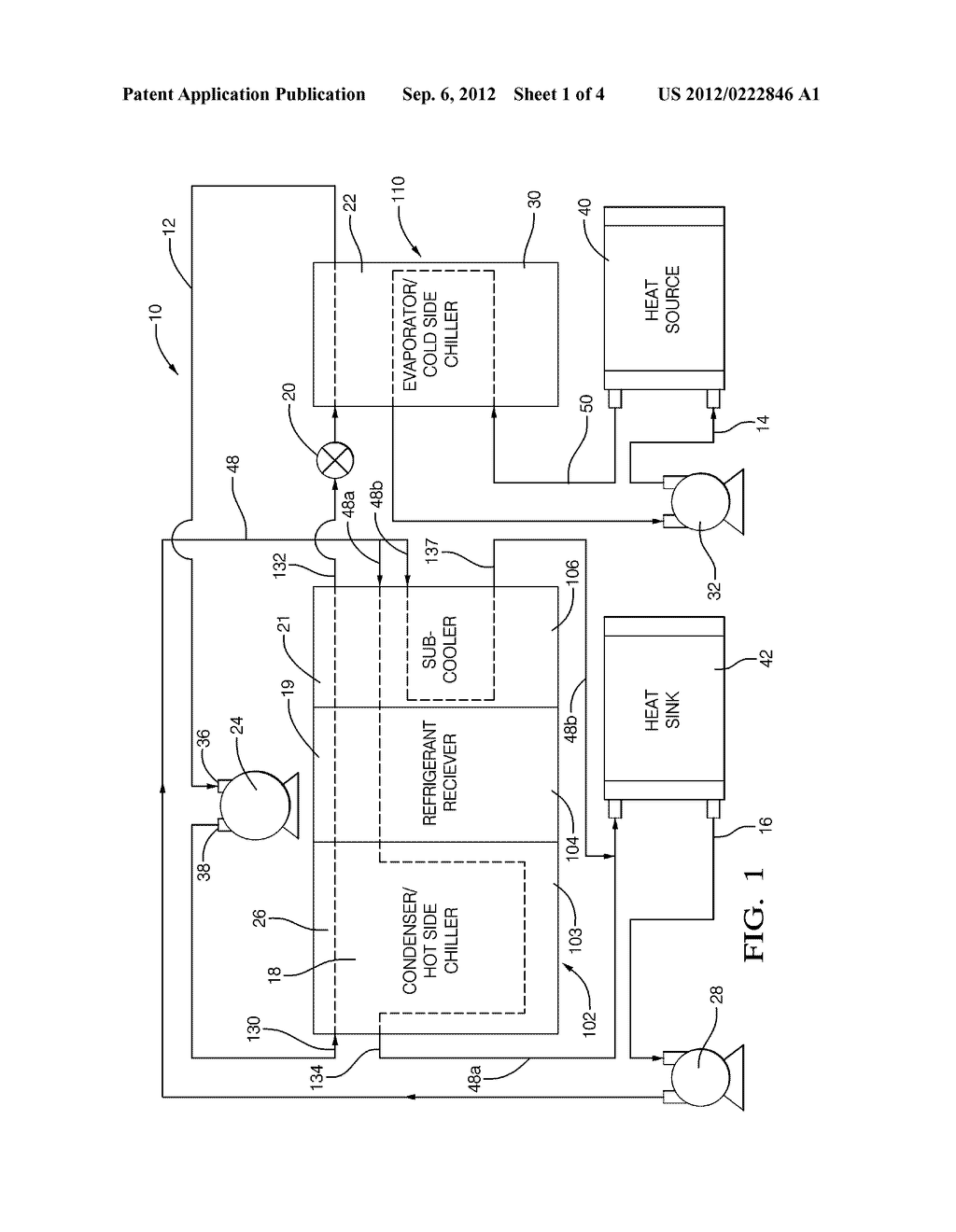 UNITARY HEAT PUMP AIR CONDITIONER HAVING A HEAT EXCHANGER WITH AN INTEGRAL     RECEIVER AND SUB-COOLER - diagram, schematic, and image 02