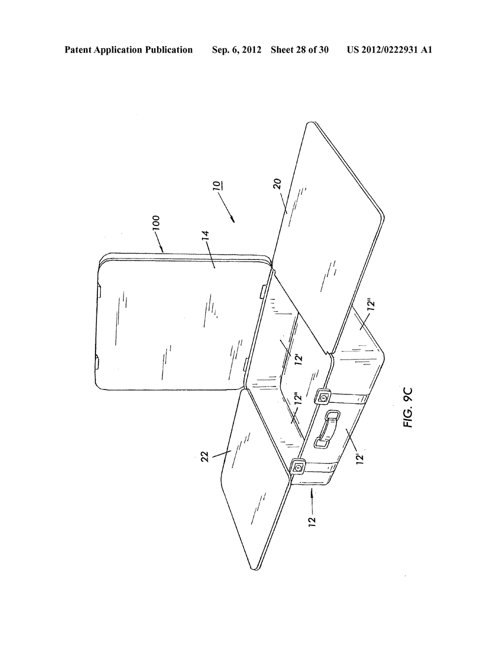 APPARATUS THAT INCLUDES A SUITCASE WITH INTEGRATED SUPPORT ARRANGEMENTS     FOR CONVERSION TO A BED OR A CHAISE LOUNGE - diagram, schematic, and image 29