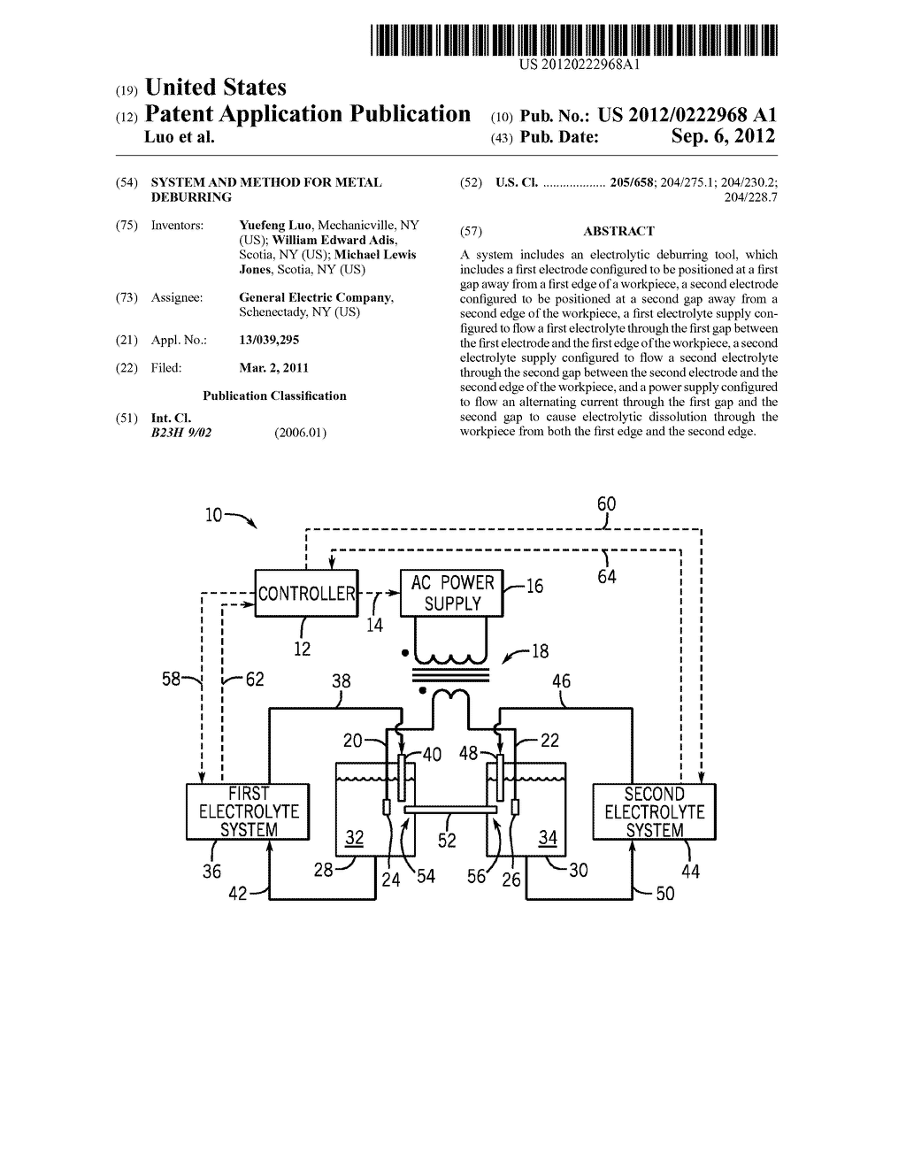SYSTEM AND METHOD FOR METAL DEBURRING - diagram, schematic, and image 01