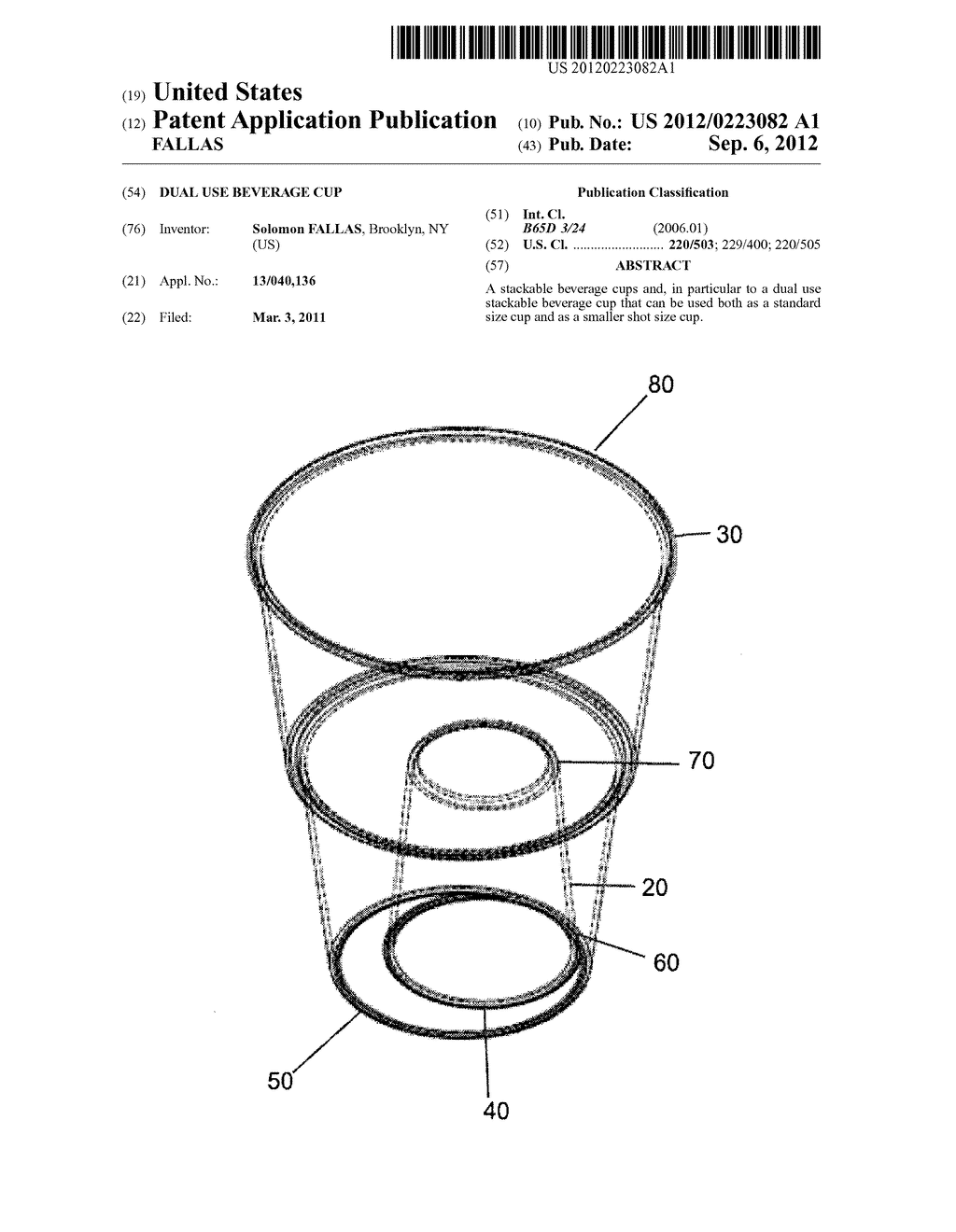 Dual Use Beverage Cup - diagram, schematic, and image 01