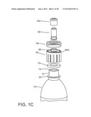 BOTTLE CAP FOR DISPERSING POWDERED SUPPLEMENT IN SITU diagram and image