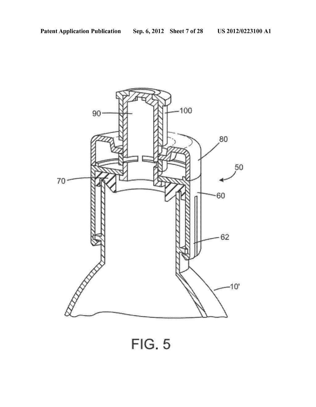 BOTTLE CAP FOR DISPERSING POWDERED SUPPLEMENT IN SITU - diagram, schematic, and image 08