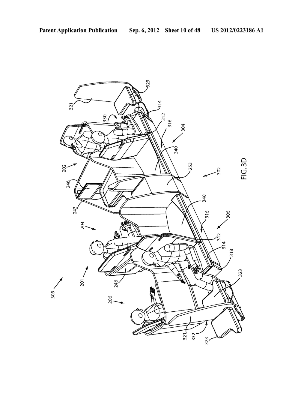 AIRCRAFT SEATING ARRANGEMENT - diagram, schematic, and image 11