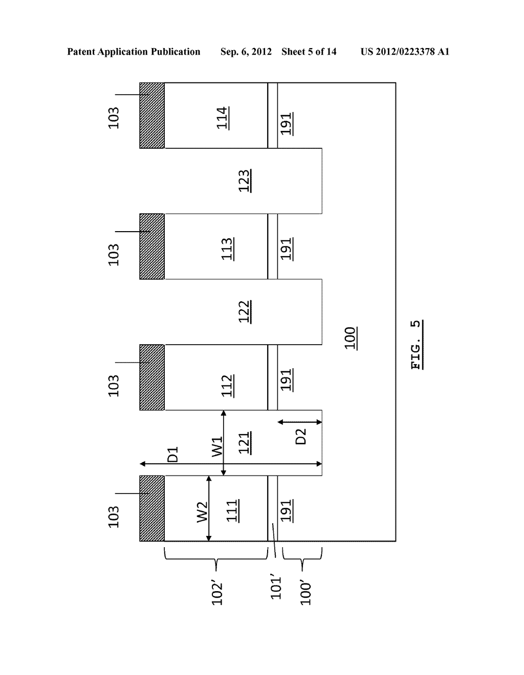 Floating Gate Semiconductor Memory Device and Method for Producing Such a     Device - diagram, schematic, and image 06
