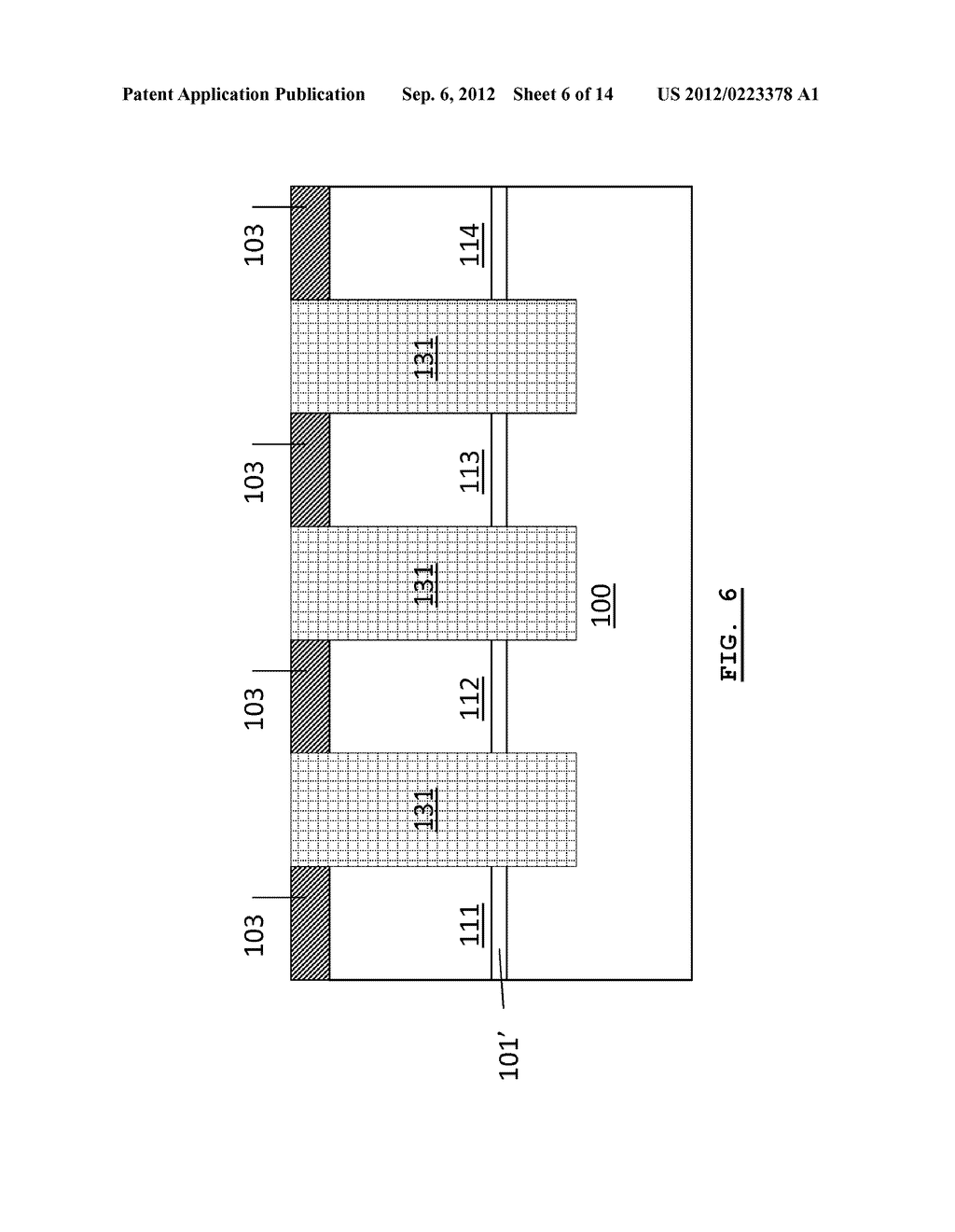 Floating Gate Semiconductor Memory Device and Method for Producing Such a     Device - diagram, schematic, and image 07