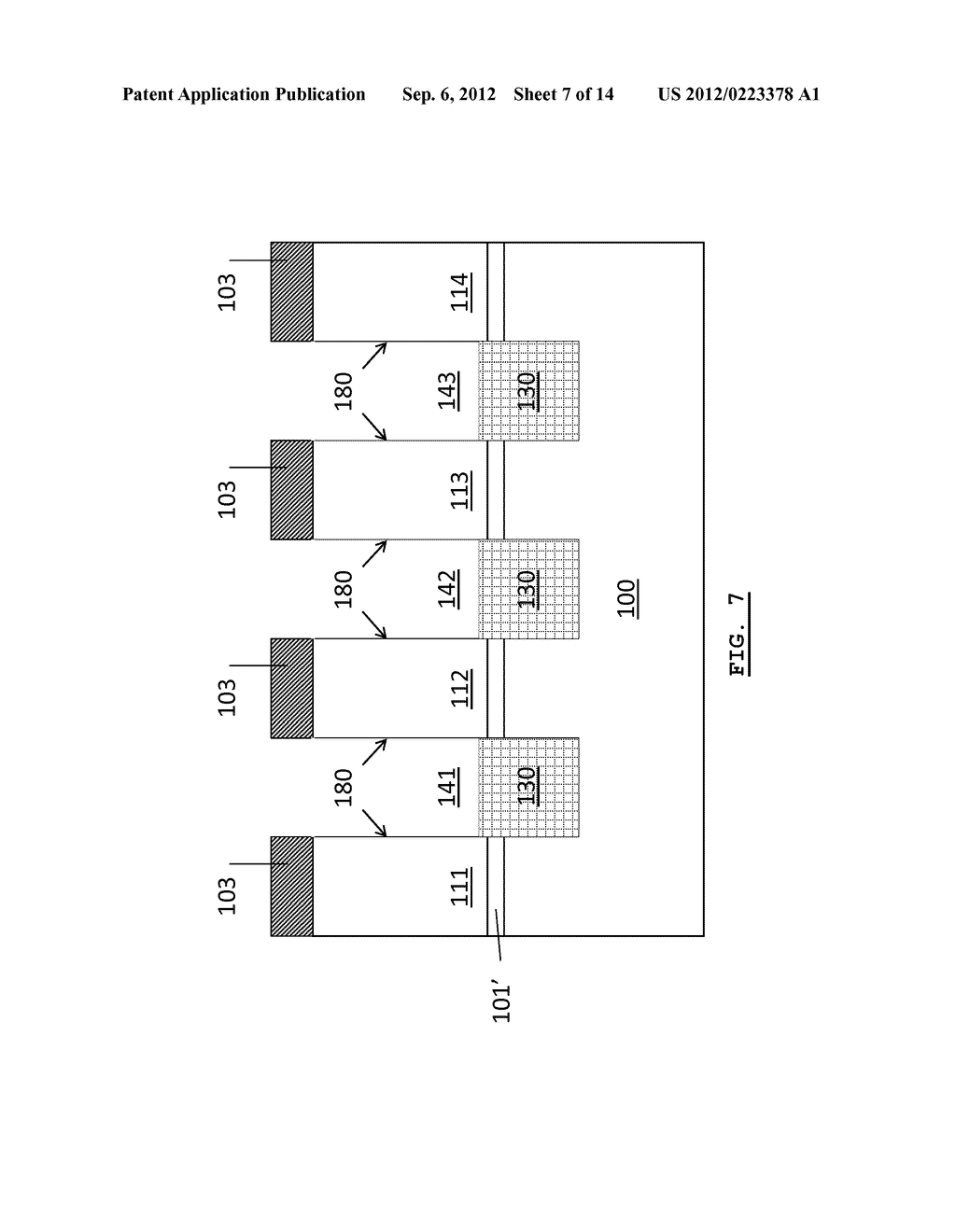 Floating Gate Semiconductor Memory Device and Method for Producing Such a     Device - diagram, schematic, and image 08