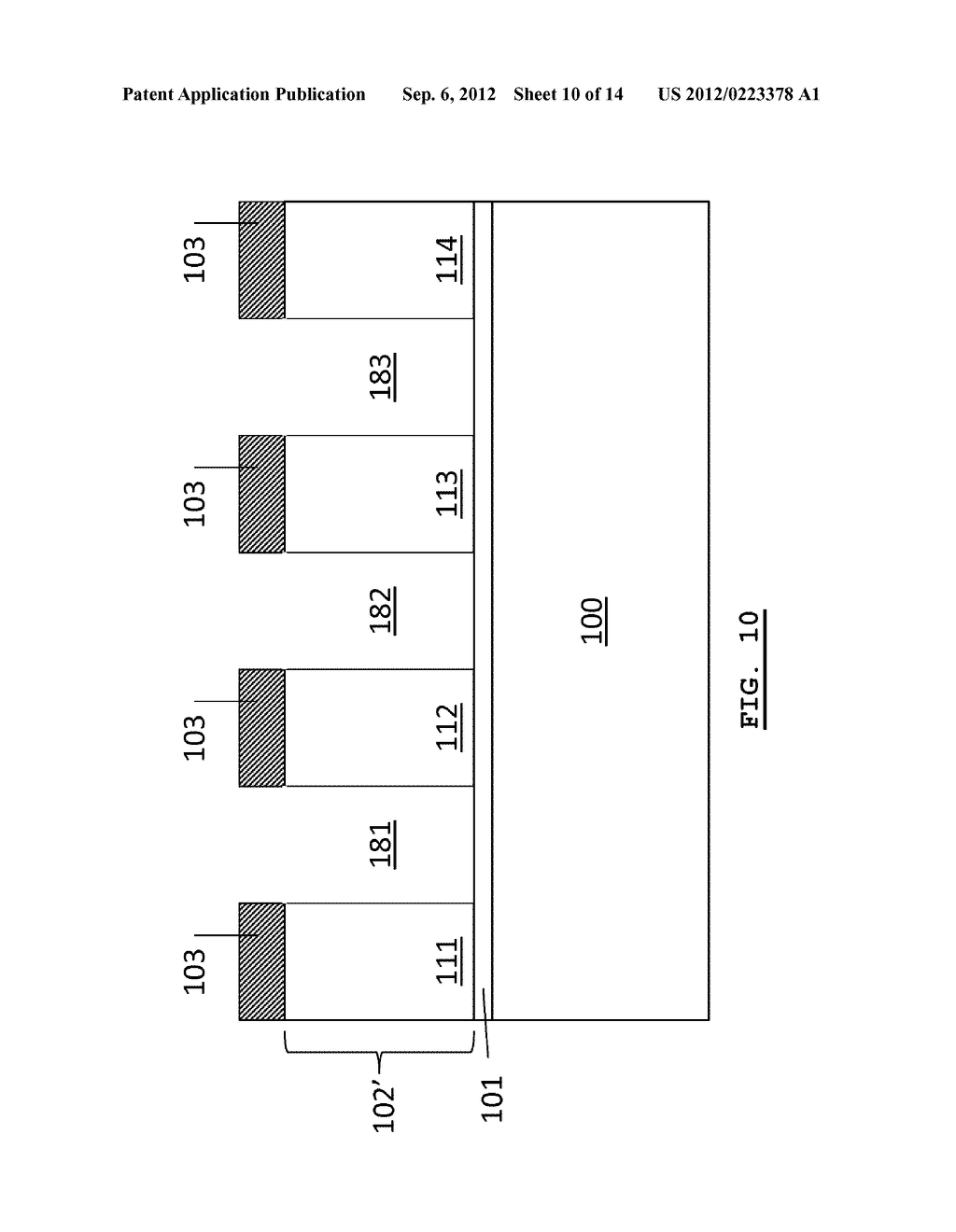 Floating Gate Semiconductor Memory Device and Method for Producing Such a     Device - diagram, schematic, and image 11