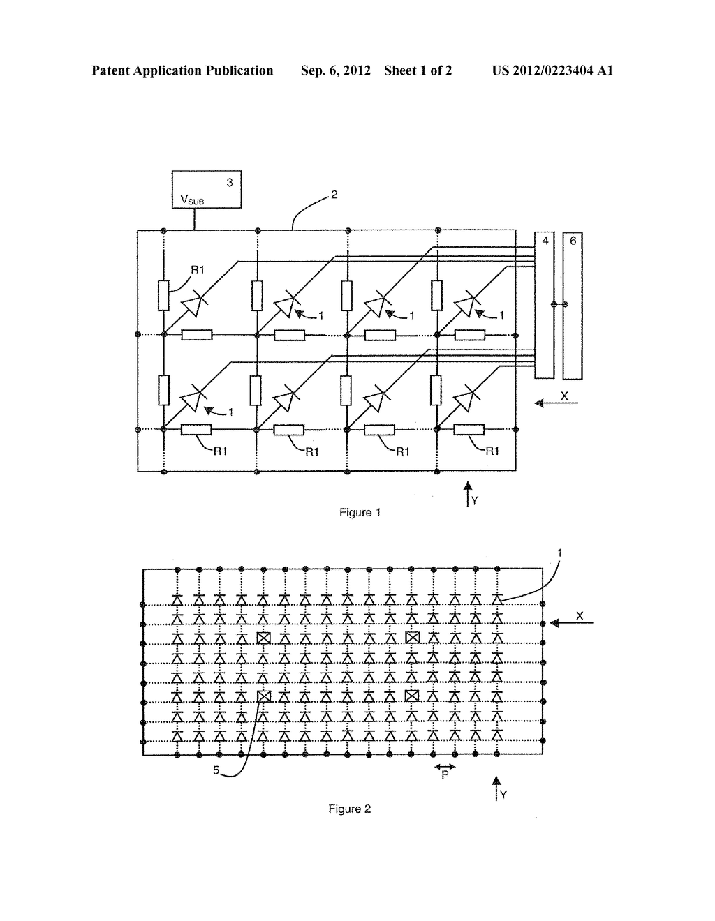 DETECTION MATRIX WITH IMPROVED BIASING CONDITIONS AND FABRICATION METHOD - diagram, schematic, and image 02
