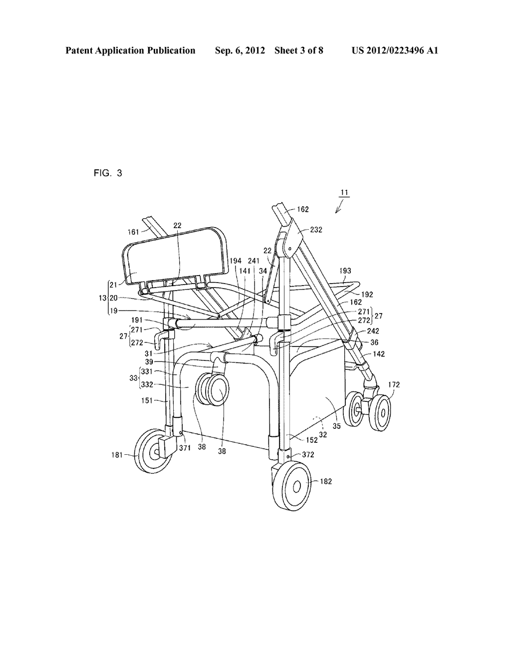 Stroller - diagram, schematic, and image 04