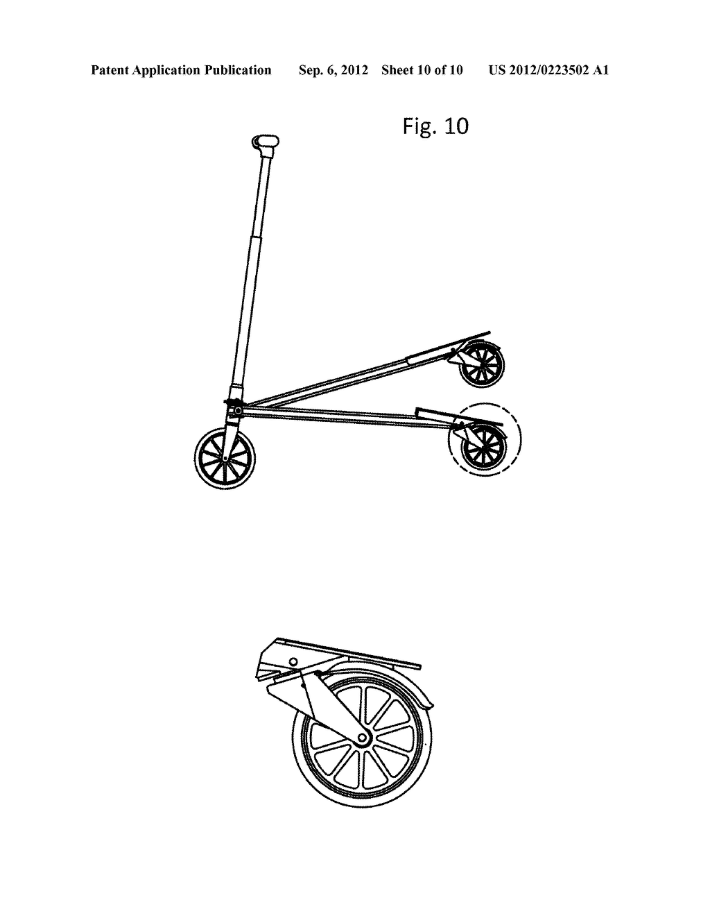 Three-Wheeled Scooter Device - diagram, schematic, and image 11