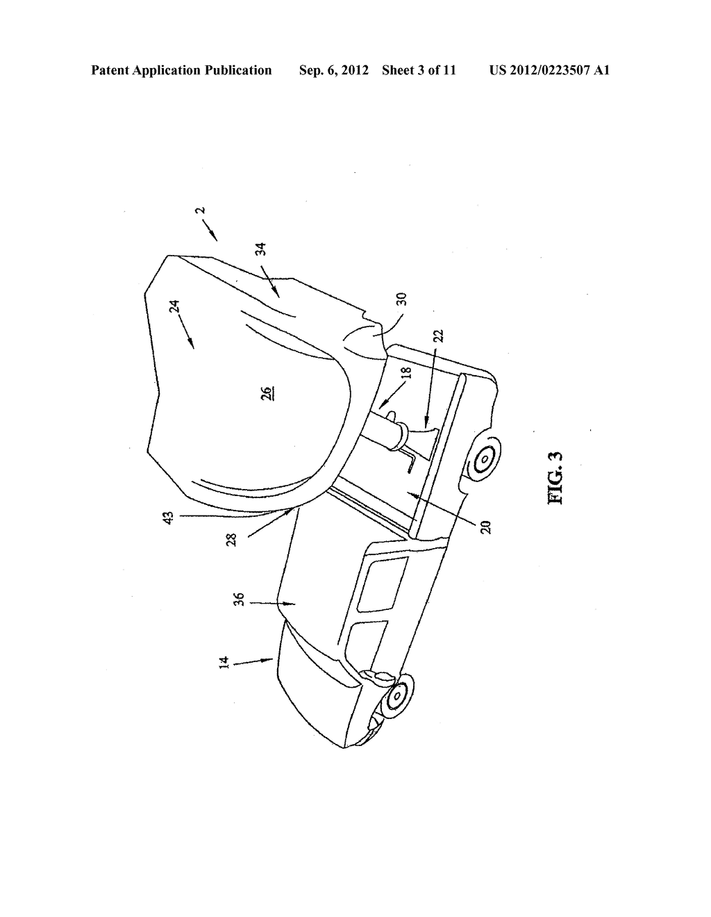 TRAVEL TRAILER HAVING IMPROVED TURNING RADIUS - diagram, schematic, and image 04