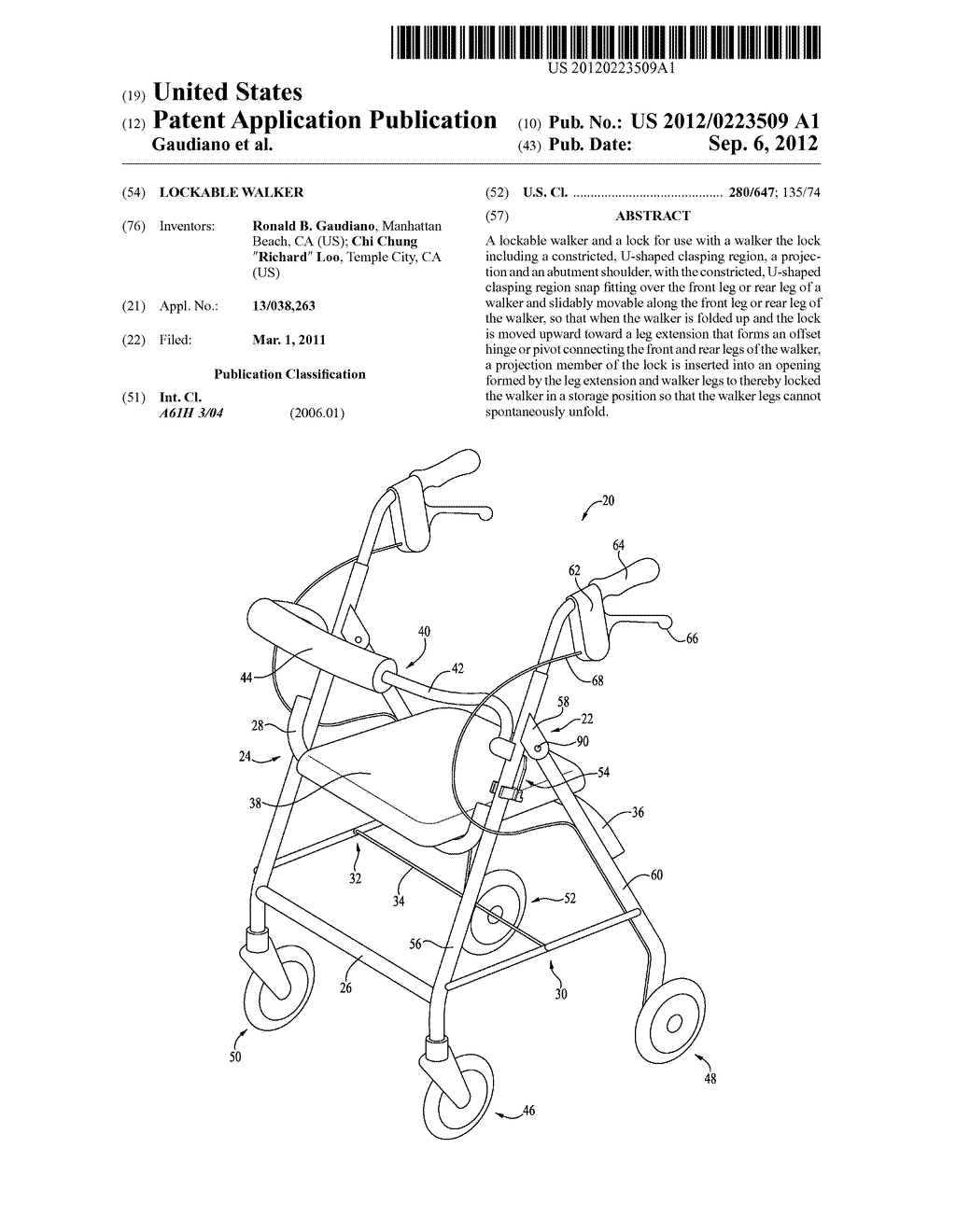 Lockable Walker - diagram, schematic, and image 01