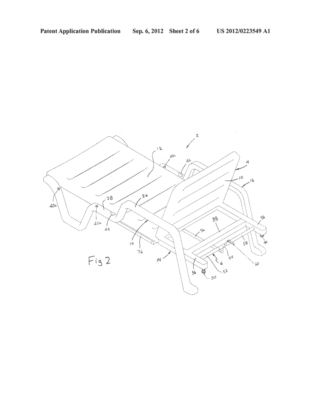 LOUNGE CHAIR WITH MISTING FEATURE - diagram, schematic, and image 03