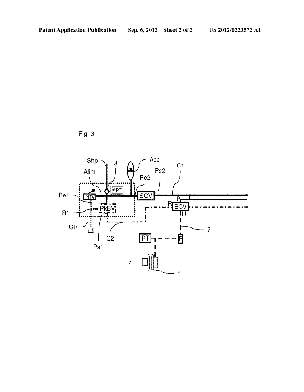 HYDRAULIC BRAKE ARCHITECTURES FOR AIRCRAFTS FOR BRAKING AT LEAST ONE WHEEL     OF THE AIRCRAFT - diagram, schematic, and image 03