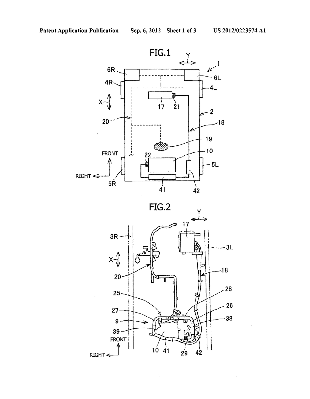 ROUTING STRUCTURE OF HIGH-VOLTAGE CABLE IN VEHICLE - diagram, schematic, and image 02