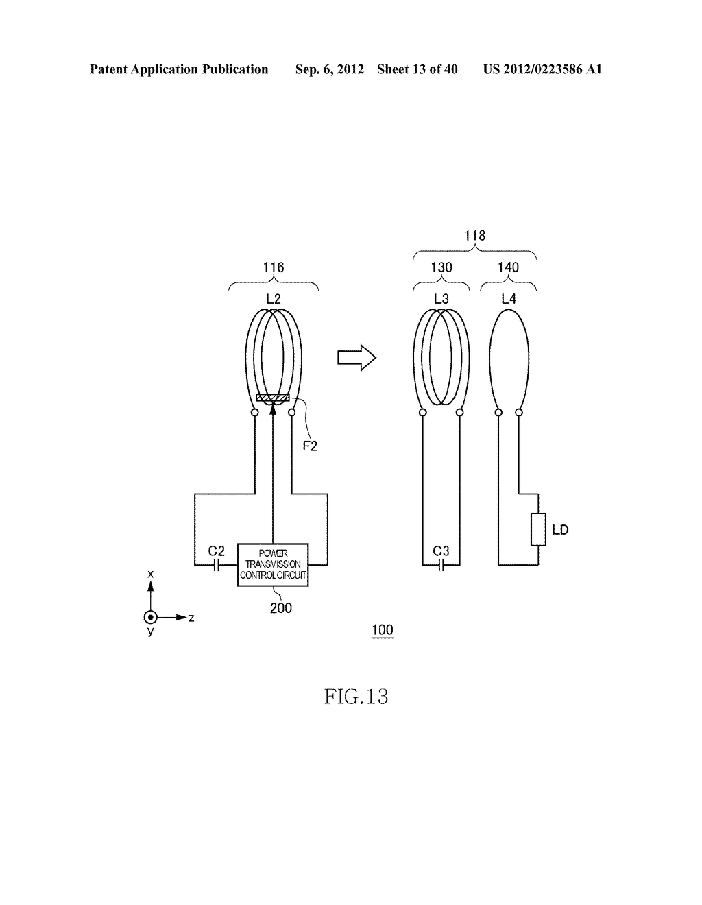 WIRELESS POWER FEEDER, WIRELESS POWER RECEIVER, AND WIRELESS POWER     TRANSMISSION SYSTEM, AND COIL - diagram, schematic, and image 14