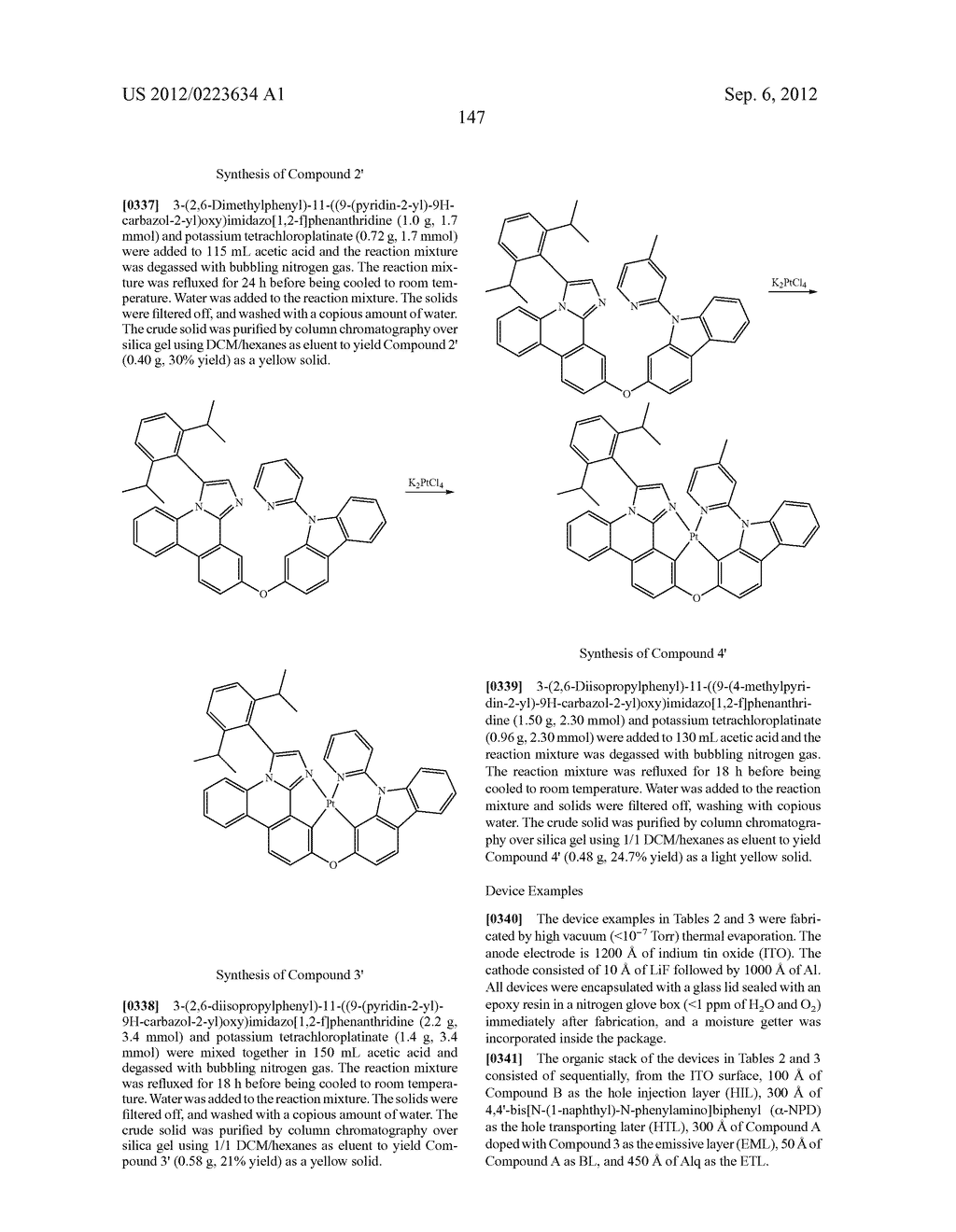 NOVEL TETRADENTATE PLATINUM COMPLEXES - diagram, schematic, and image 152