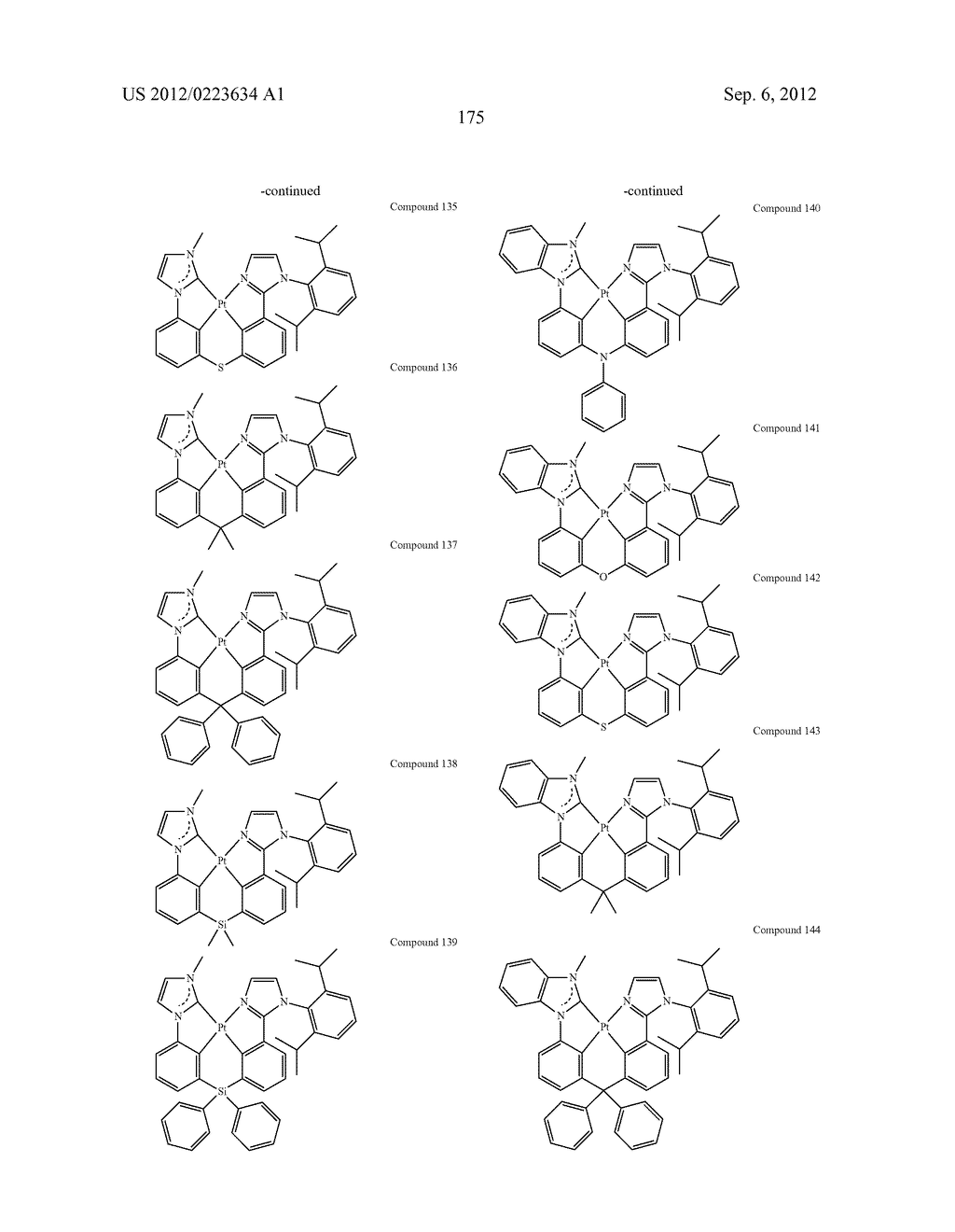 NOVEL TETRADENTATE PLATINUM COMPLEXES - diagram, schematic, and image 180