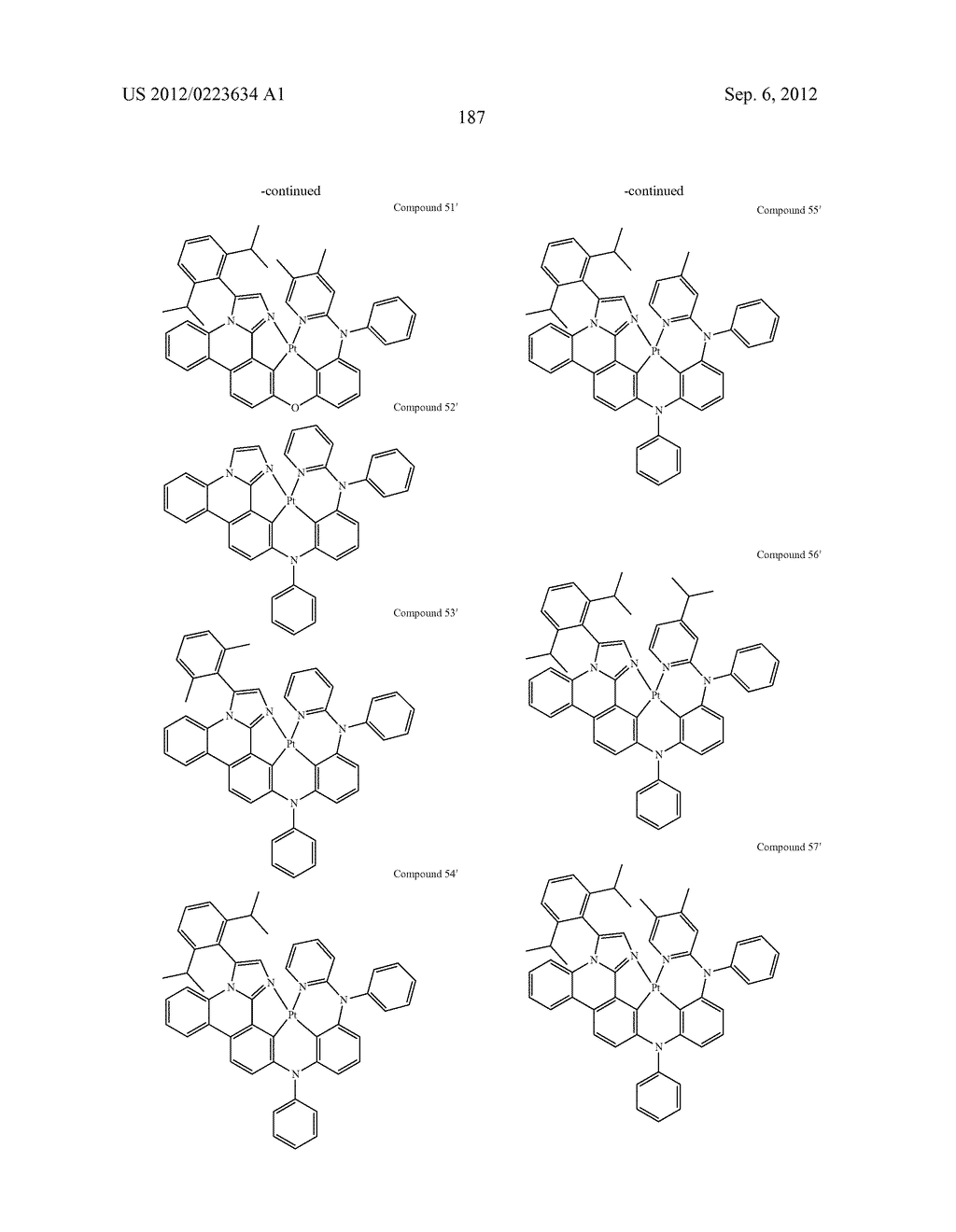 NOVEL TETRADENTATE PLATINUM COMPLEXES - diagram, schematic, and image 192